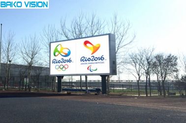 5500 Nits Brightness Full Color Outdoor Advertising Led Display IP65 SMD3535 1920Hz